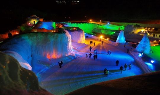 層雲峽冰瀑祭